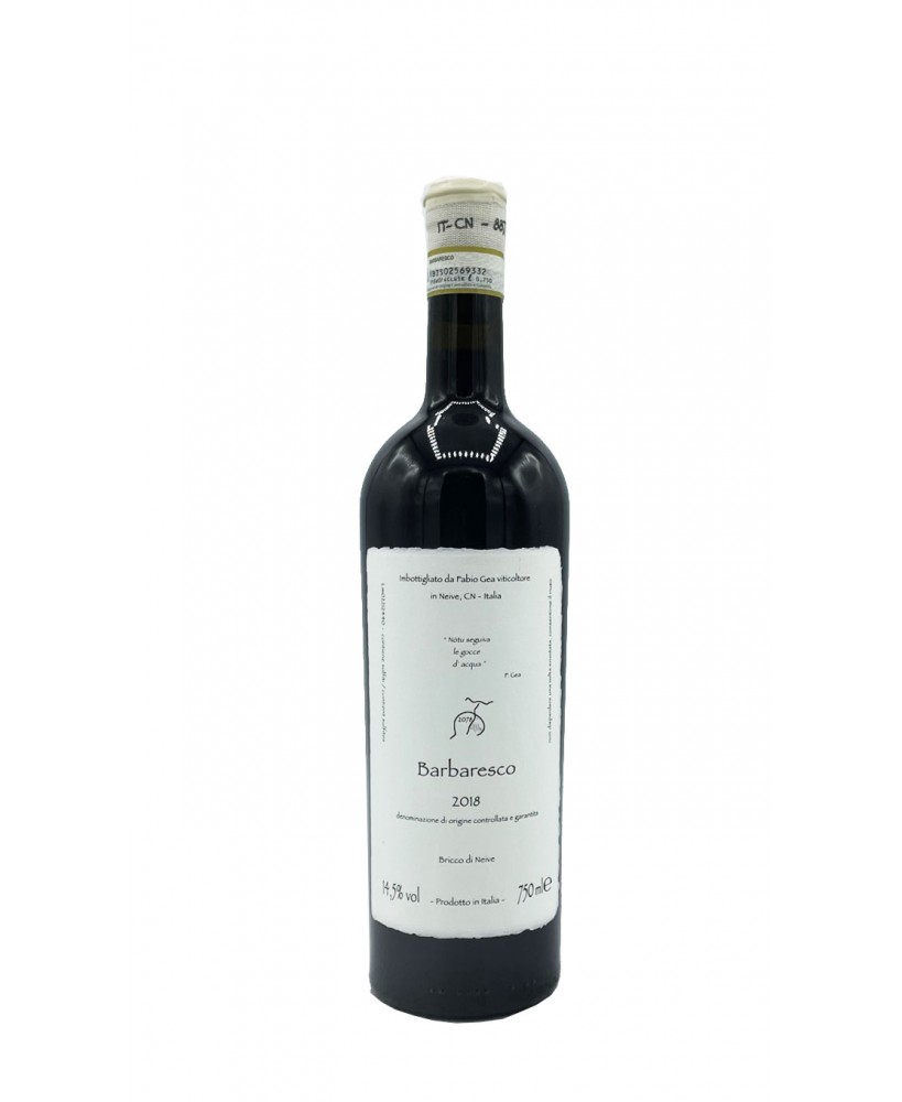 Barbaresco docg Notu seguiva le gocce d'acqua 2018 Azienda Agricola Fabio Gea Barbaresco docg Notu seguiva le gocce d'acqua 2018 Azienda Agricola Fabio Gea