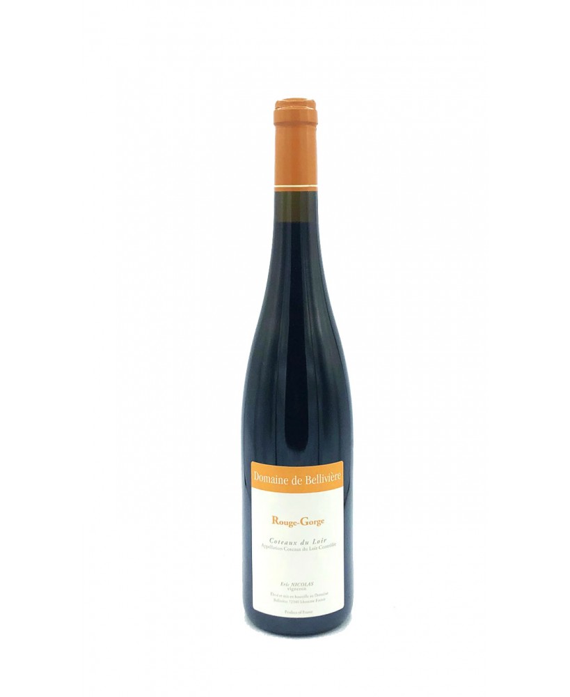 Coteaux du Loire Rouge Gorge aoc 2016 Domaine de Belliviere Coteaux du Loire Rouge Gorge aoc 2016 Domaine de Belliviere